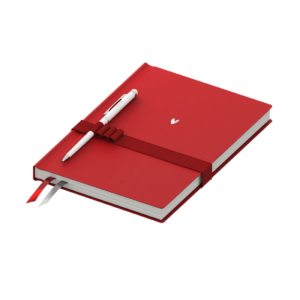 Блокнот Heart - red/red/white