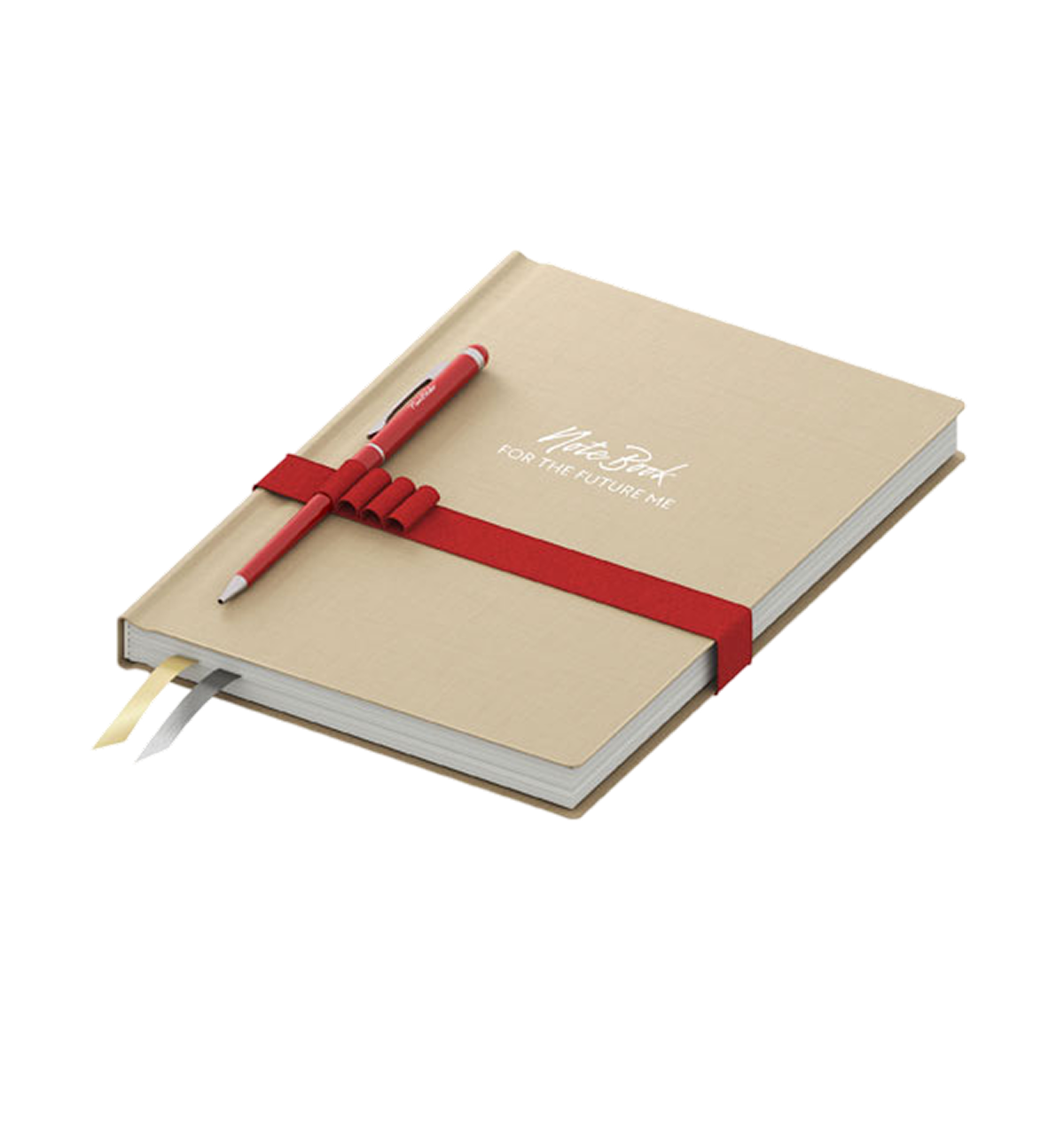 Блокнот Notebook for the future me - beige/red/red