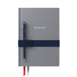Блокнот Step by Step - grey/darkblue/darkblue